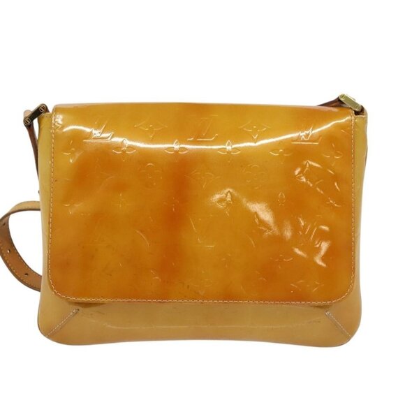 Authentic LOUIS VUITTON Monogram Vernis Thompson Street Bag Beige M91301 LV - Picture 5 of 16